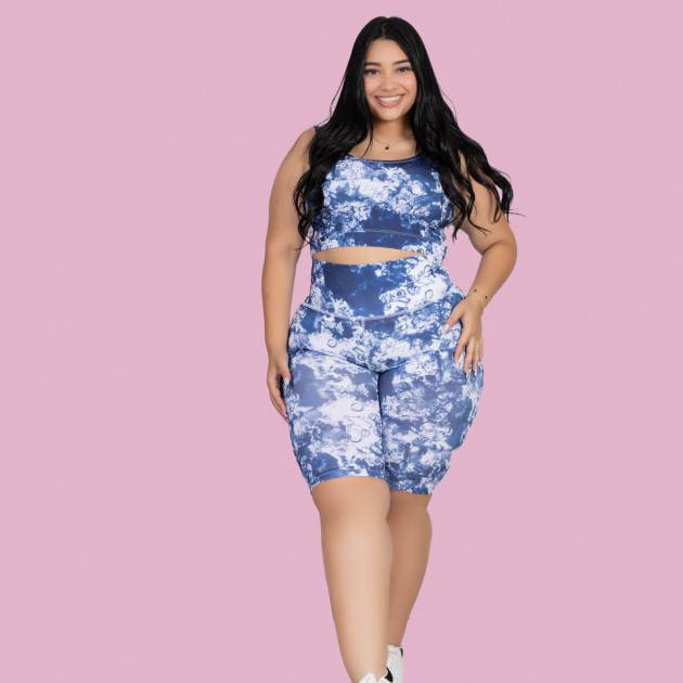 Conjunto Asla Sublimado azul oscuro