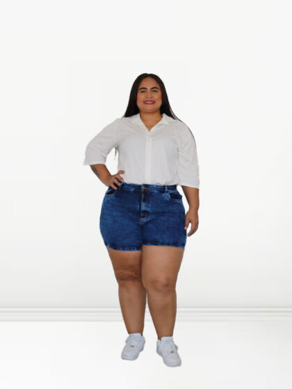 Short Clásico Azul Oscuro - Talla Plus
