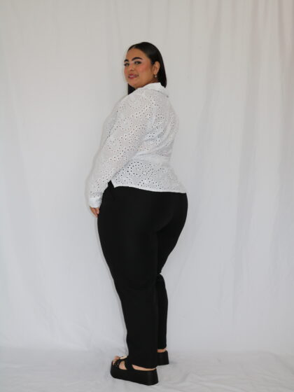 Pantalón Casual Clásico de Silueta Recta - Talla Plus